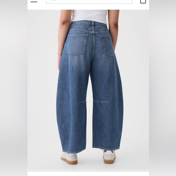 Gap NWT High Rise Horseshoe Jeans in Dark blue indigo - Picture 6 of 16